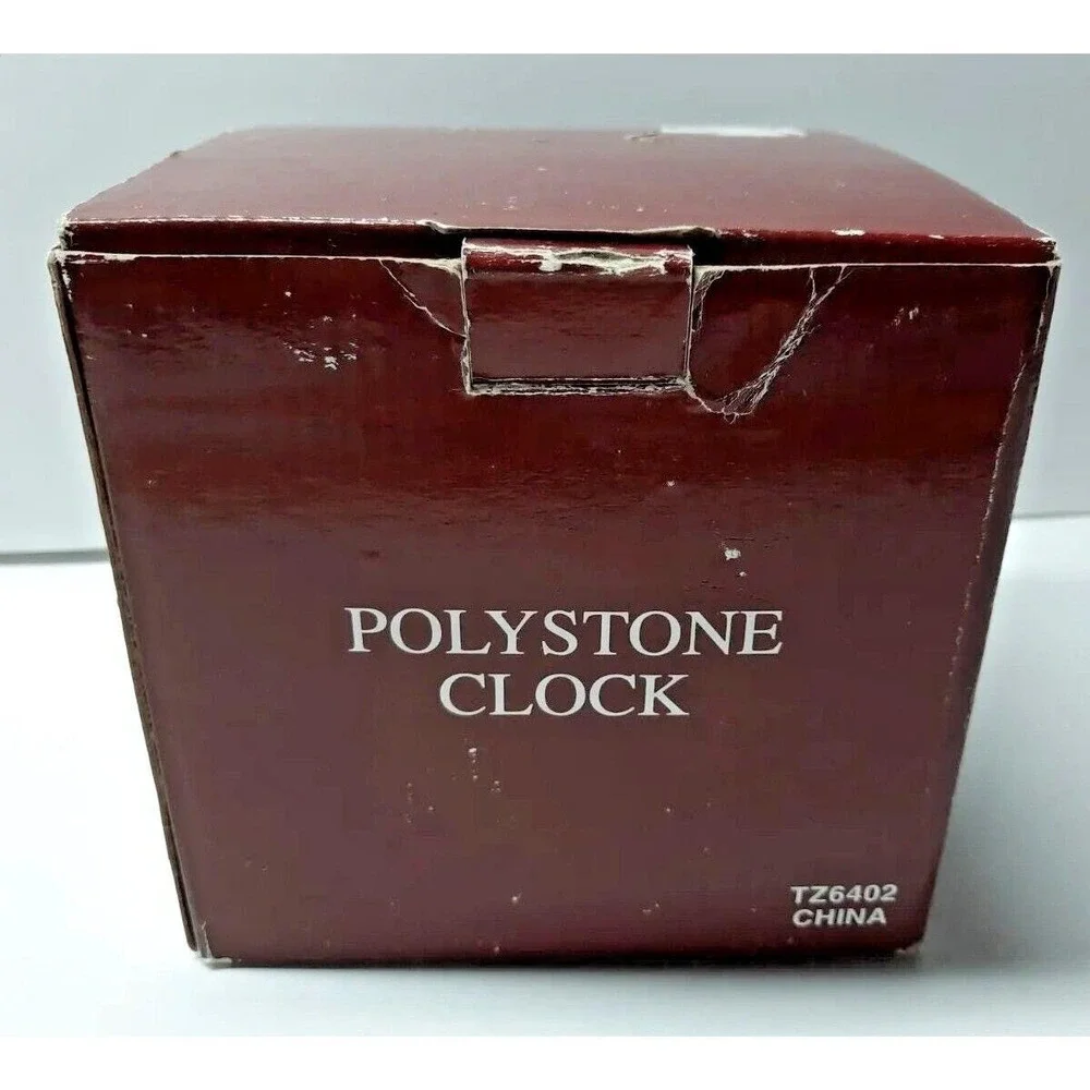 Nikko Quartz Movement Polystone Clock Station 64 Firehouse  Works New Battery